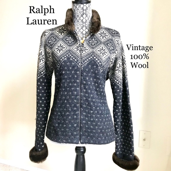 Ralph Lauren Sweaters - REDUCED✨RL Wool Zip Cardigan✨